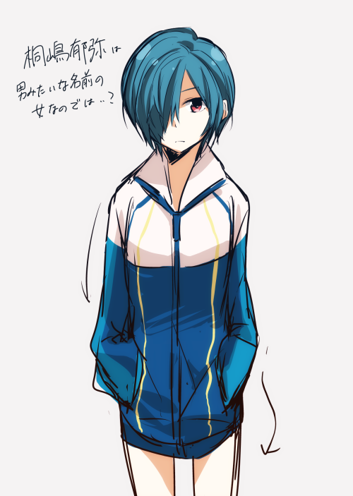 kirishima ikuya (free! and 1 more) drawn by hagino_3