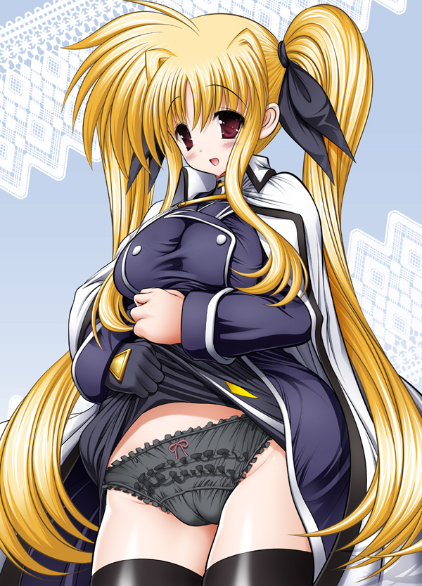 fate testarossa (lyrical nanoha and 2 more) drawn by raidon