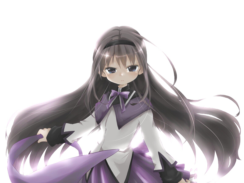 akemi homura (mahou shoujo madoka magica) drawn by migihidari_morimori