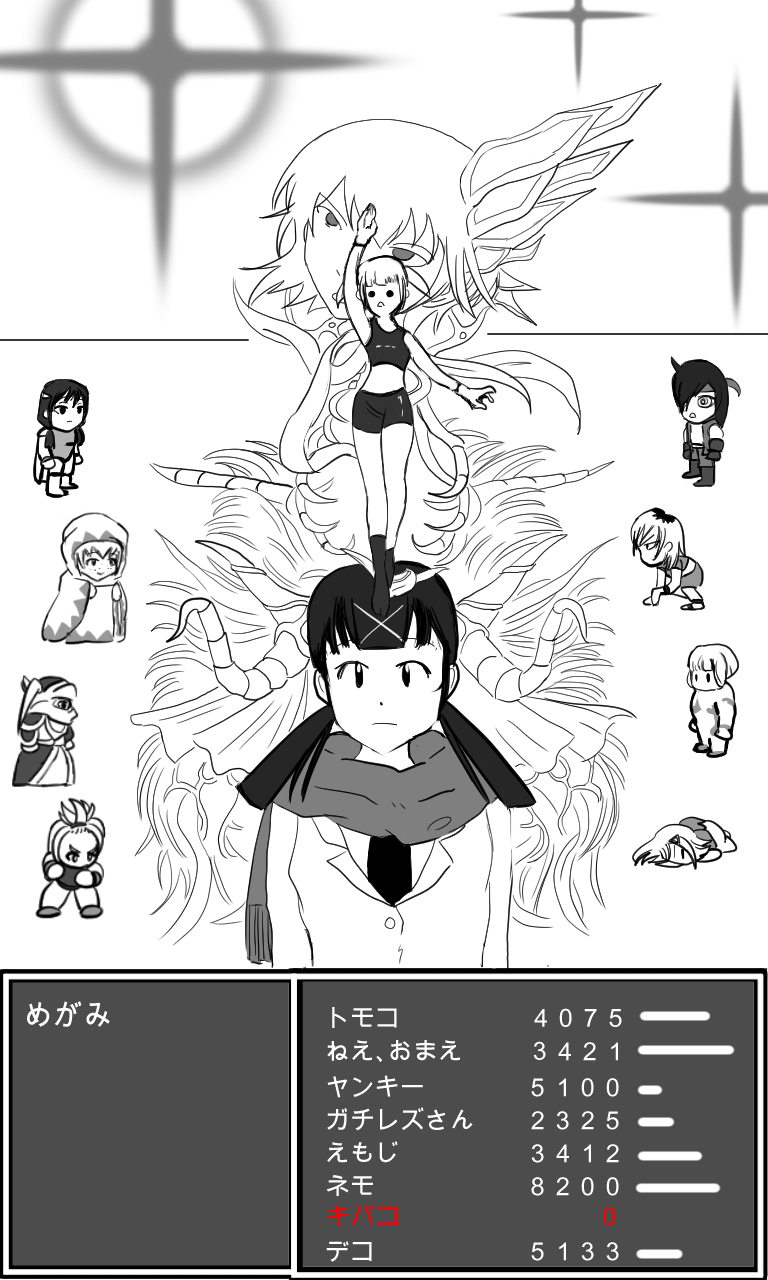 kuroki tomoko, tamura yuri, white mage, nemoto hina, celes chere, and 15 more (final fantasy and 2 more) drawn by kanann