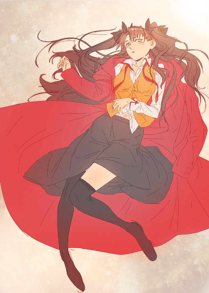 tohsaka rin (fate and 1 more) drawn by azusa_(hws)