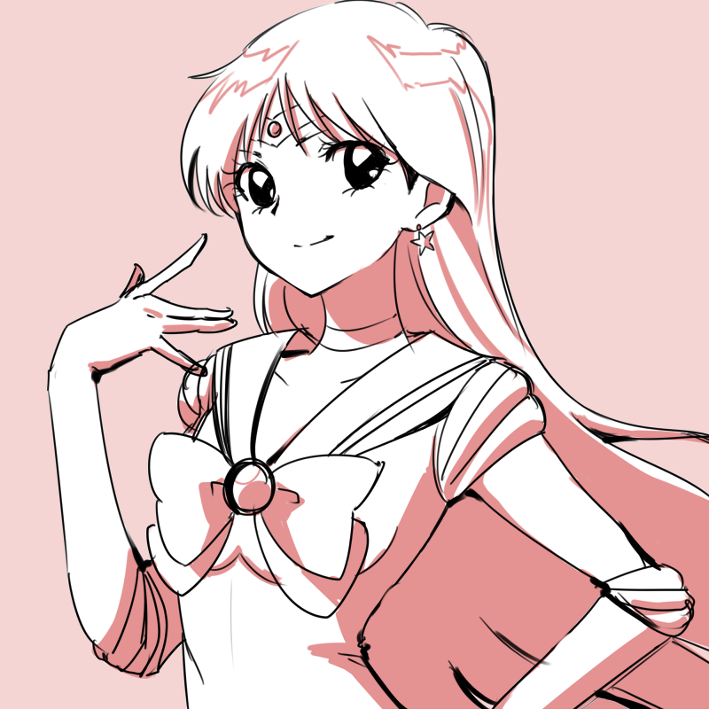 hino rei and sailor mars (bishoujo senshi sailor moon) drawn by tsukikage_oyama