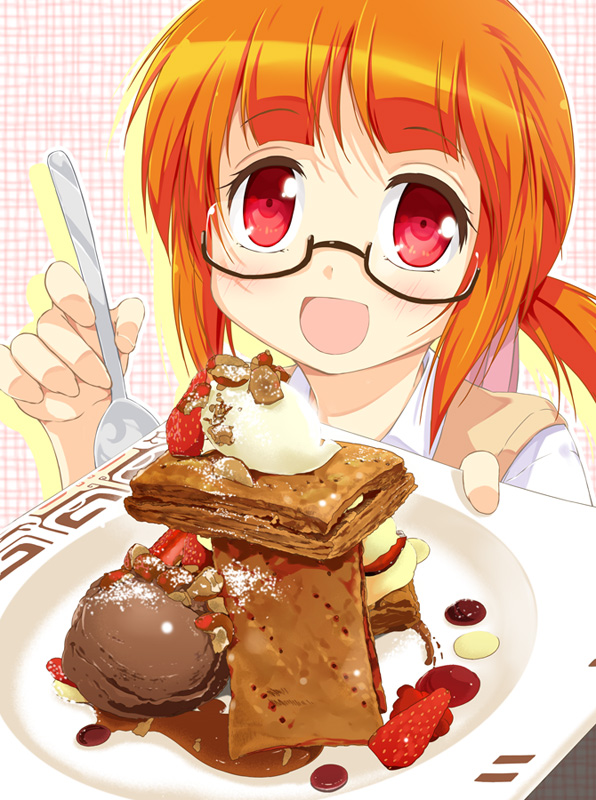 kuriyama yumino (mikuri gakuen sweets-bu) drawn by porurin