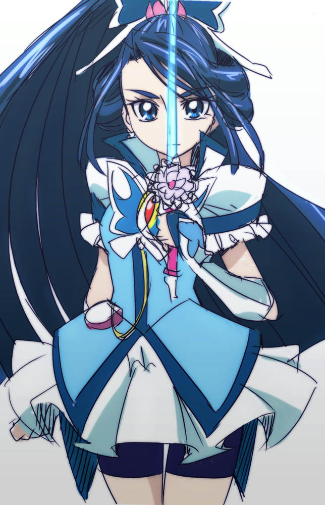 minazuki karen and cure aqua (precure and 2 more) drawn by oimanji