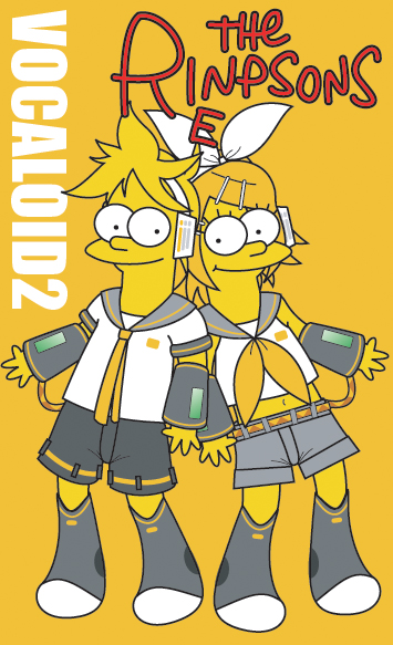 kagamine rin and kagamine len (vocaloid and 1 more) drawn by suzuno_yoshito
