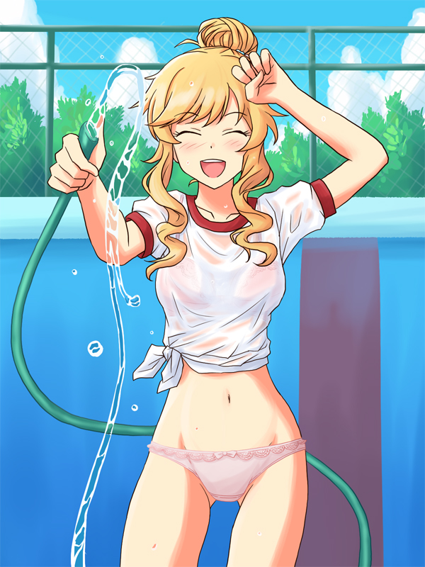 ohtsuki yui (idolmaster and 1 more) drawn by lielos