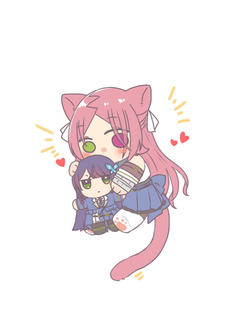 funada kiito and shiba tomoshibi (assault lily) drawn by nigari_(ngari_0115)