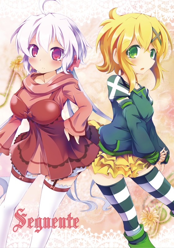 yukine chris and akatsuki kirika (senki zesshou symphogear) drawn by satsuki_suzuran