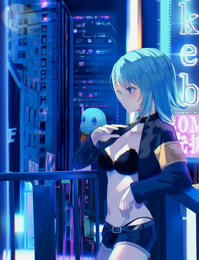 muusan (indie virtual youtuber) drawn by chiemo_(xcem)