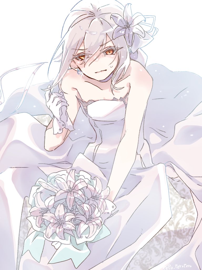 accelerator and suzushina yuriko (toaru majutsu no index) drawn by pepo_peropero