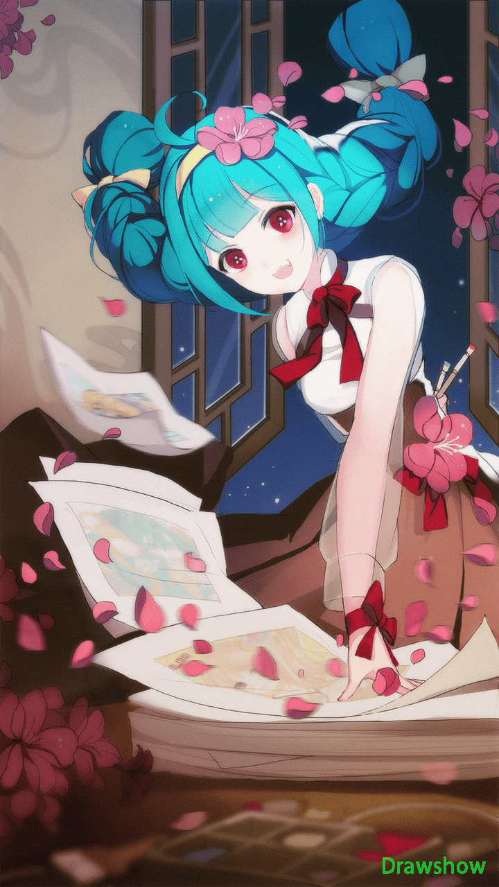 hatsune miku and remilia scarlet (touhou and 1 more) drawn by drawshow