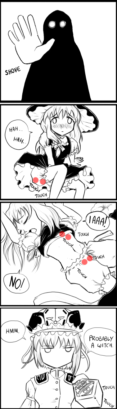 kirisame marisa and shiki eiki (touhou and 1 more)