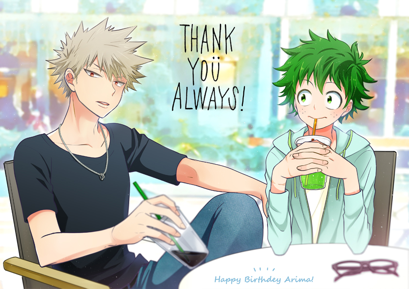 midoriya izuku and bakugou katsuki (boku no hero academia) drawn by ume_(326310)