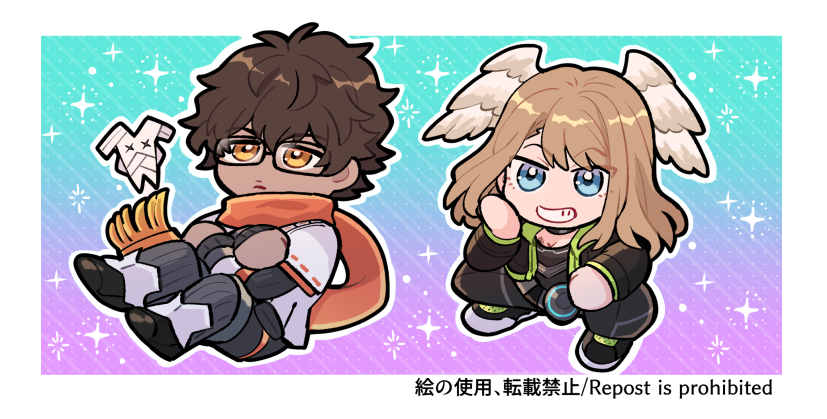 eunie and taion (xenoblade chronicles and 1 more) drawn by sudachips