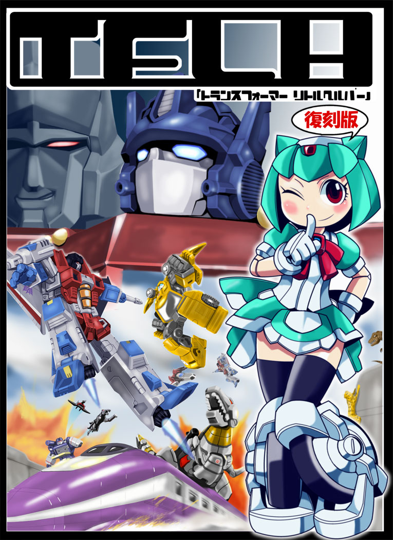 optimus prime, megatron, starscream, soundwave, bumblebee, and 8 more (transformers and 2 more) drawn by kamizono_(spookyhouse)