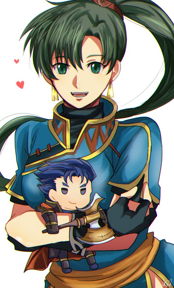 lyn and hector (fire emblem and 2 more) drawn by rem_(eyes_410)
