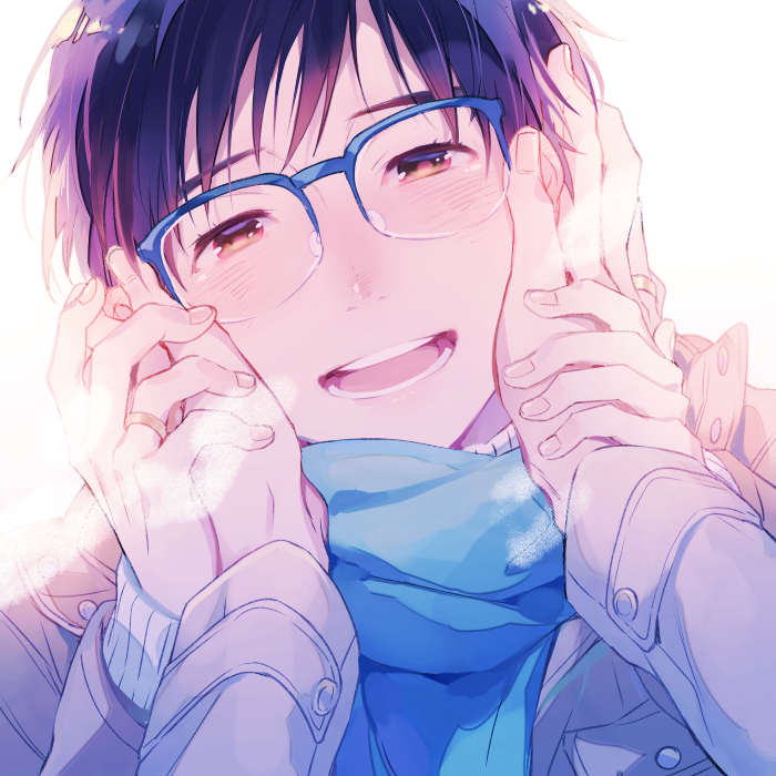 katsuki yuuri and viktor nikiforov (yuri!!! on ice) drawn by kuroemon