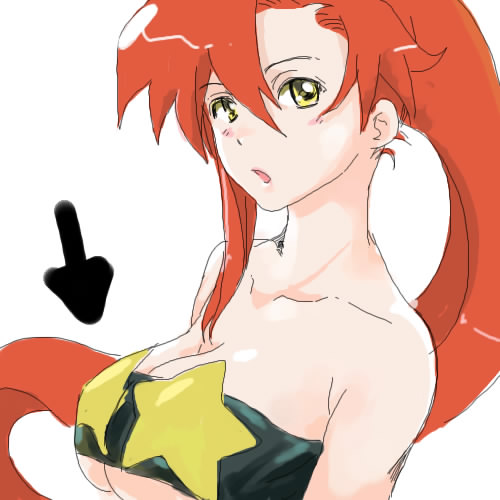 yoko littner and space yoko (tengen toppa gurren lagann) drawn by soyoking