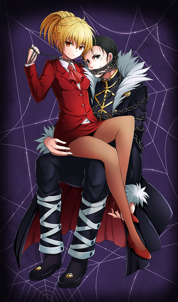 kurapika and chrollo lucilfer (hunter x hunter) drawn by yukiji_tokiji