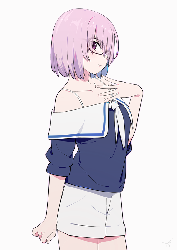 mash kyrielight (fate and 1 more) drawn by sohin