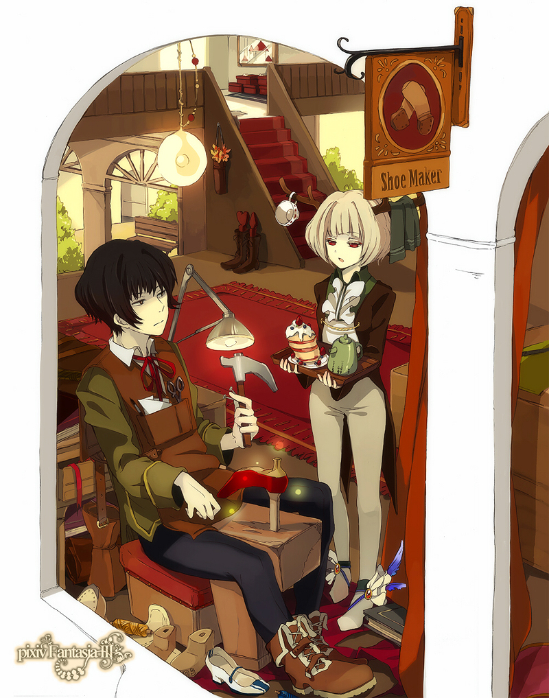 pixiv fantasia and 1 more drawn by yugamu_neiro