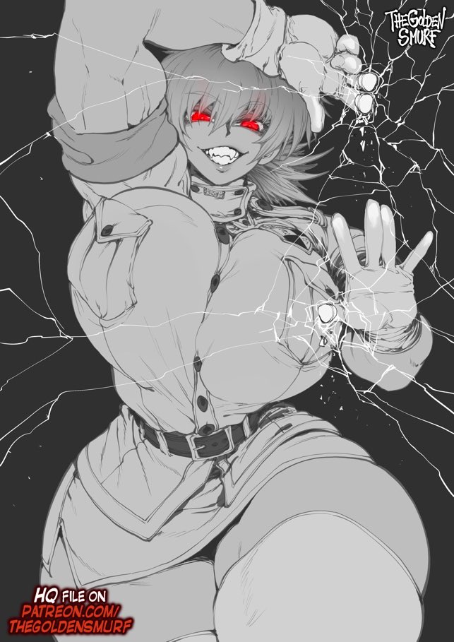 seras victoria (hellsing) drawn by the_golden_smurf