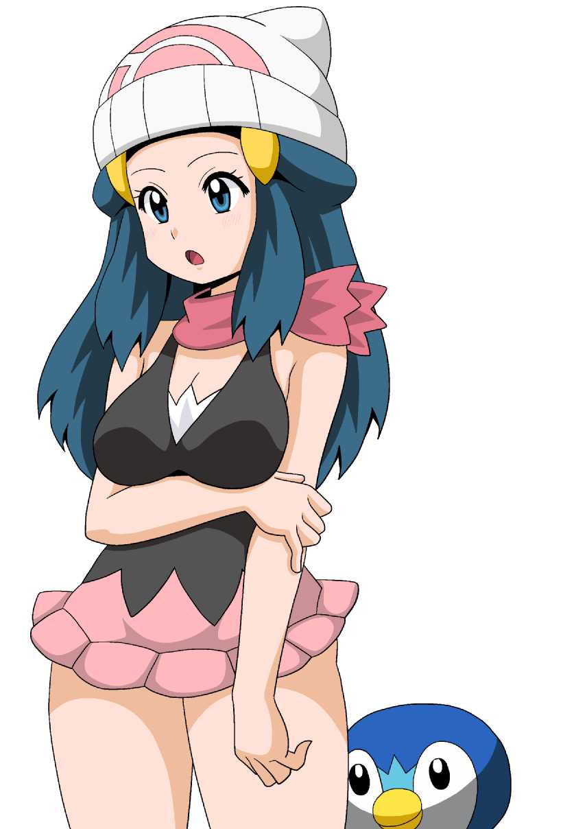 dawn and piplup (pokemon and 1 more) drawn by koutarosu