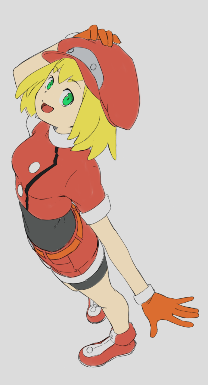 roll caskett (mega man and 1 more) drawn by jkataishi