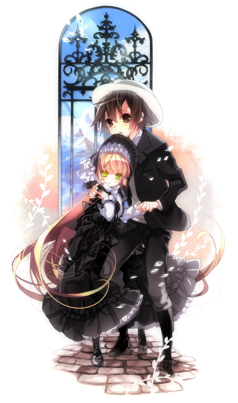 victorica de blois and kujou kazuya (gosick) drawn by rori_(artist)