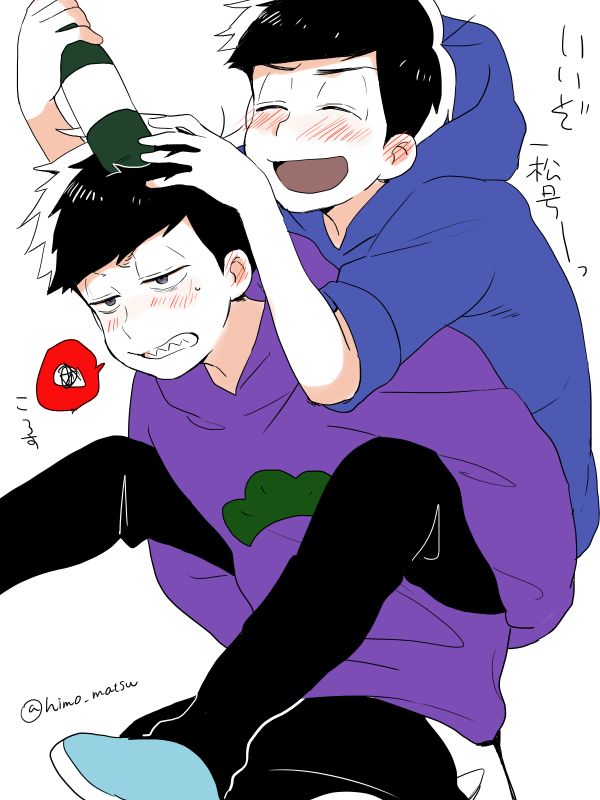 matsuno karamatsu and matsuno ichimatsu (osomatsu and 1 more) drawn by himoshiki