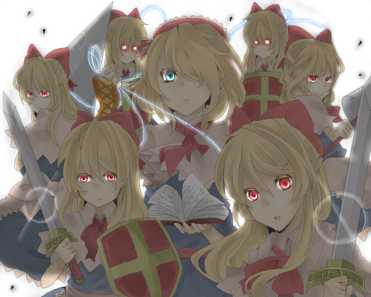 alice margatroid and shanghai doll (touhou) drawn by sasaki-annna