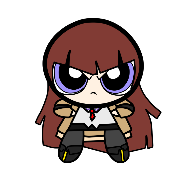 makise kurisu (steins;gate and 1 more) drawn by drawfag