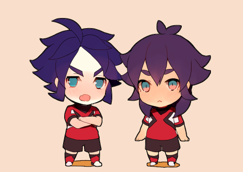 kishibe taiga and yukimura hyouga (inazuma eleven and 2 more) drawn by tokio_neo
