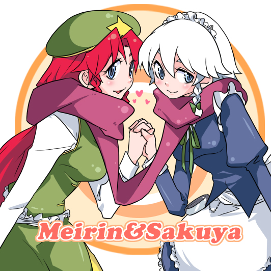 izayoi sakuya and hong meiling (touhou) drawn by tima