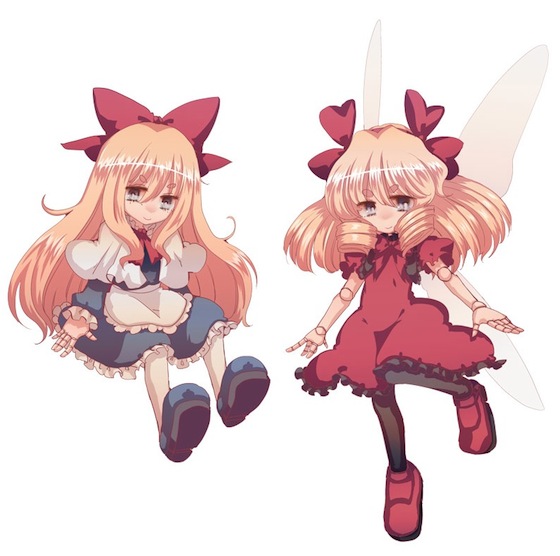 shanghai doll and hourai doll (touhou) drawn by cream_(nipakupa)