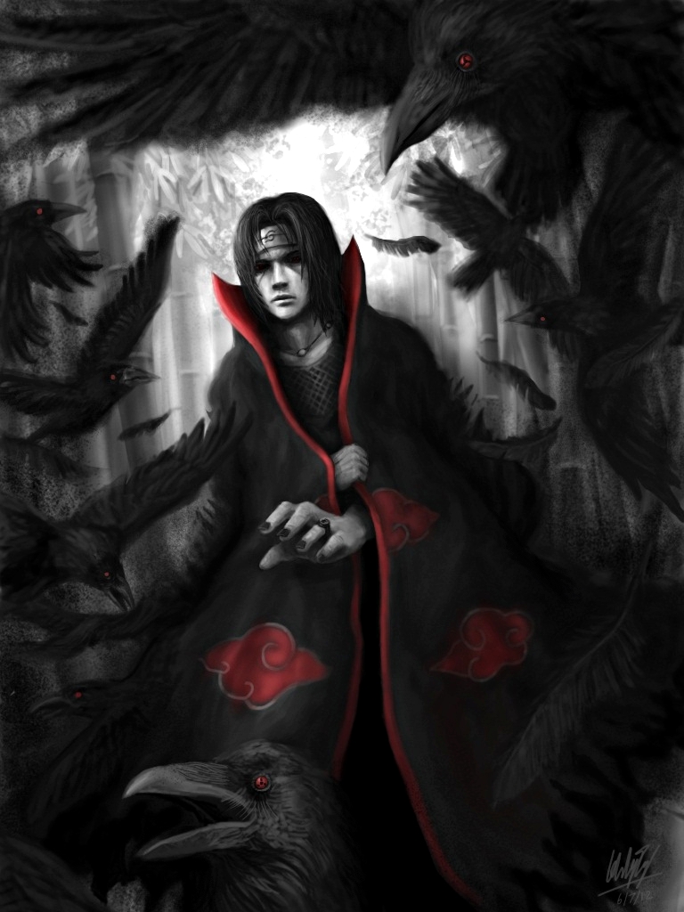uchiha itachi (naruto) drawn by penator