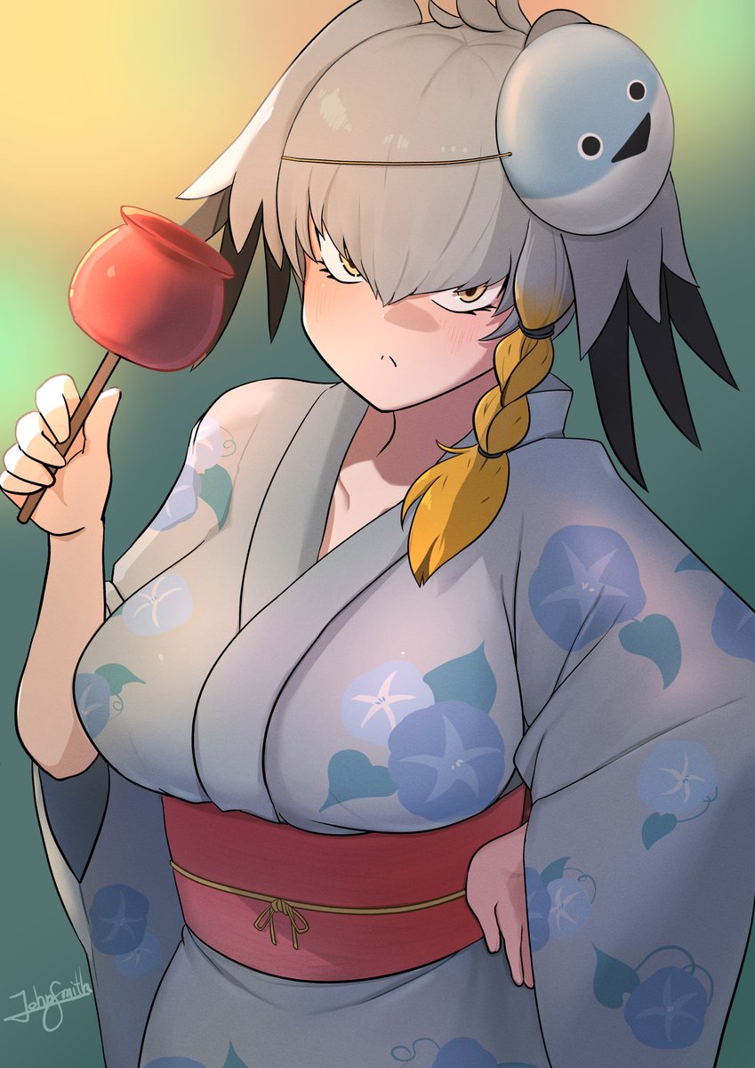 shoebill (kemono friends and 1 more) drawn by john_(a2556349)