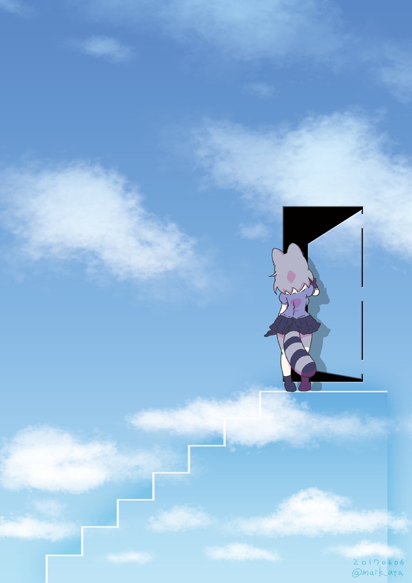 common raccoon (kemono friends and 1 more) drawn by maikata