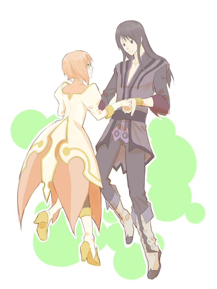 yuri lowell and estellise sidos heurassein (tales of and 1 more) drawn by den_(aky)
