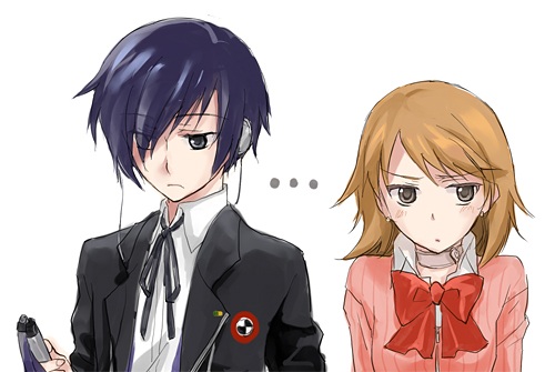 yuuki makoto and takeba yukari (persona and 1 more) drawn by tsuji_yuzu