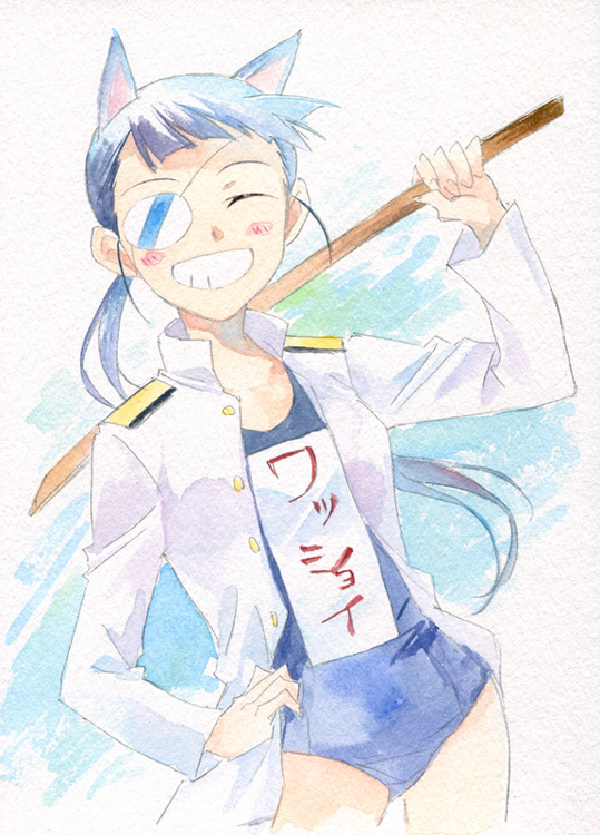 sakamoto mio (world witches series and 1 more) drawn by agahari