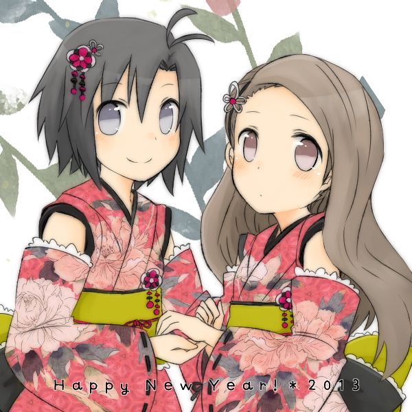 kikuchi makoto and minase iori (idolmaster) drawn by tc829_(teco15)