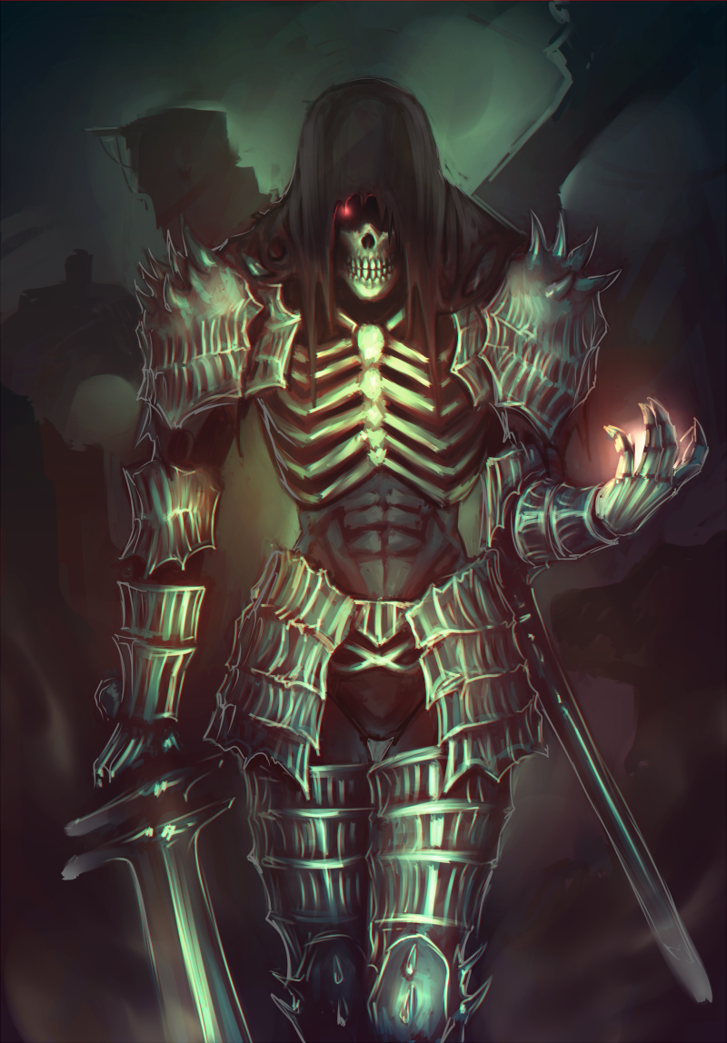 darkwraith (dark souls and 1 more) drawn by moni158
