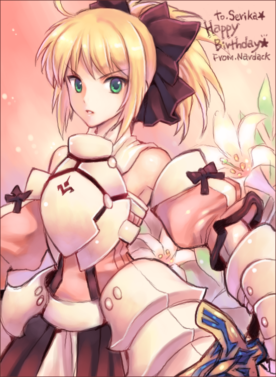 artoria pendragon and saber lily (fate and 1 more) drawn by nardack