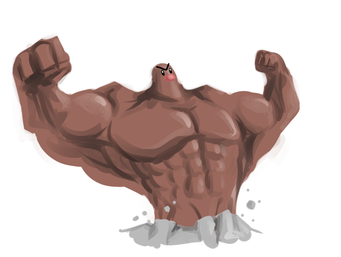 diglett (pokemon) drawn by jaque_louie_david_de_mopasson
