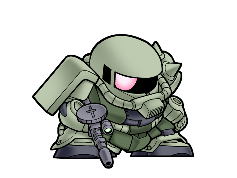 zaku ii and zaku ii f/j (gundam and 2 more) drawn by nekoguruma