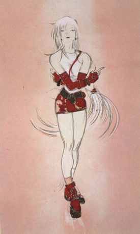 tifa lockhart (final fantasy and 1 more) drawn by amano_yoshitaka