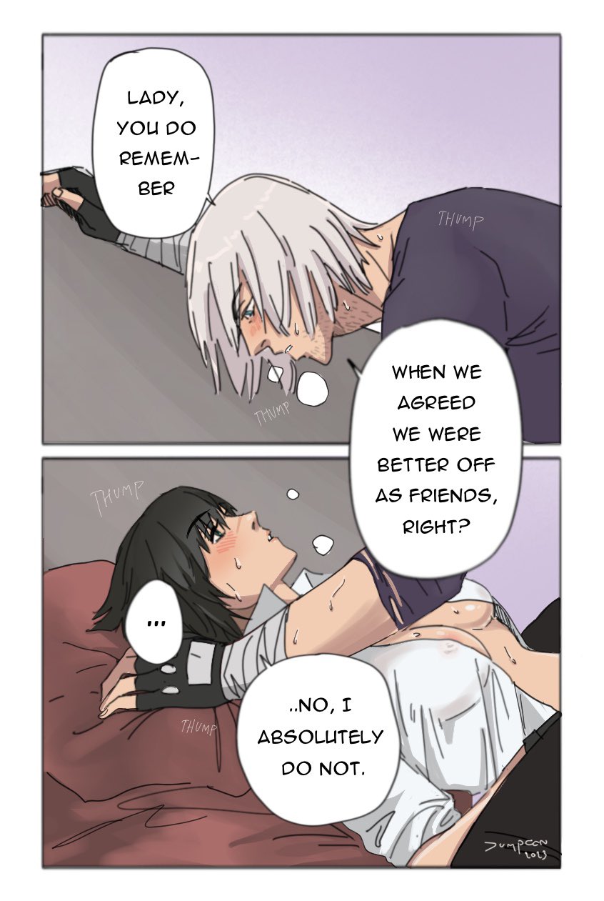 dante and lady (devil may cry) drawn by jumpoon
