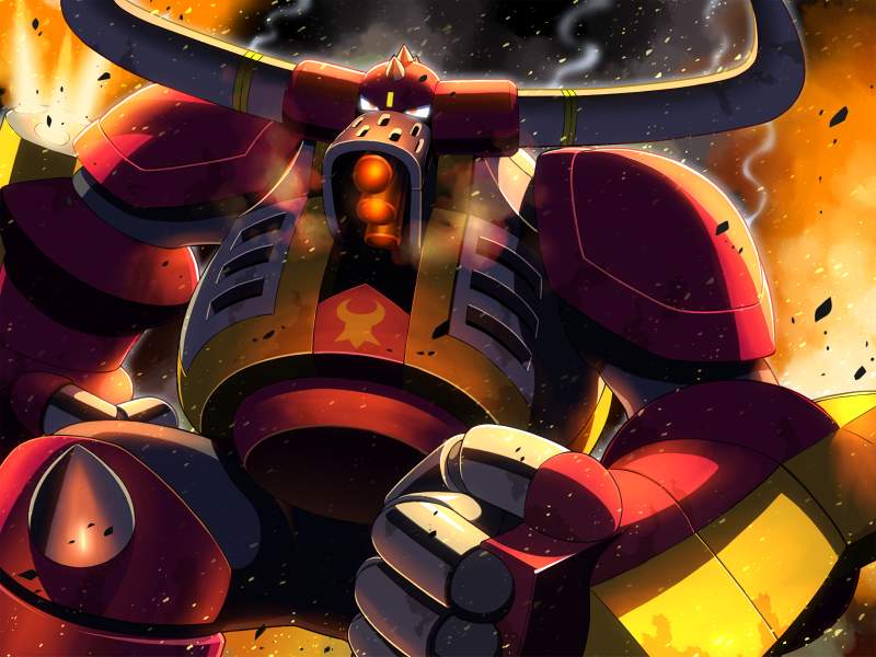 taurus fire (mega man and 1 more) drawn by napo