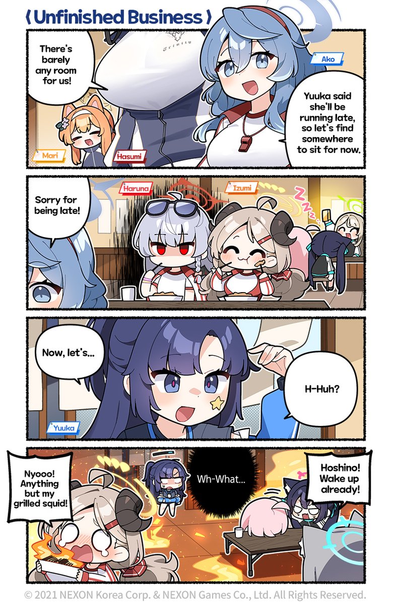 yuuka, shiroko, hoshino, mari, ako, and 5 more (blue archive and 1 more) drawn by donmin_h